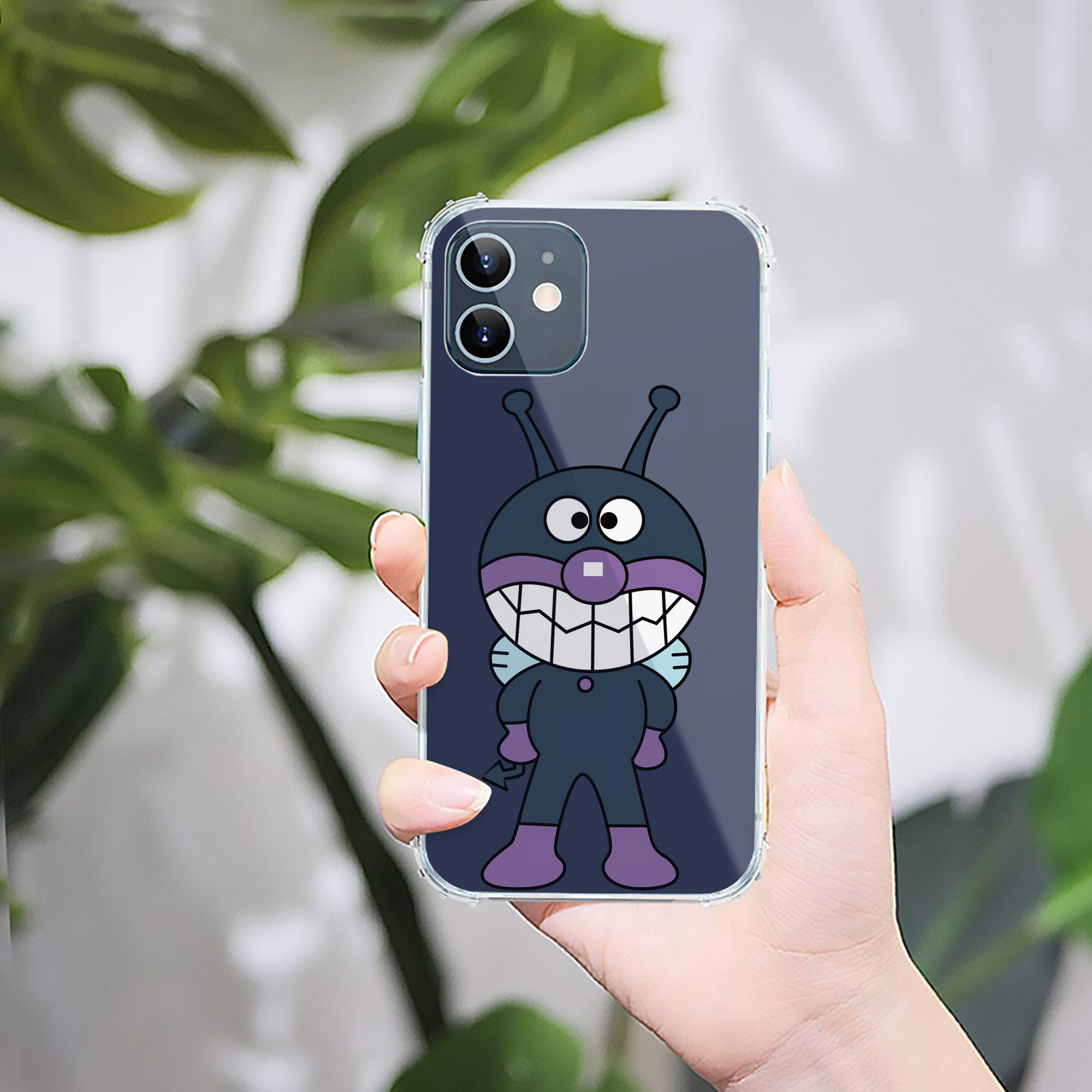 （画像用） アンパンマン Anpanman 【iPhone 12シリーズ対応】透明スマホケース（クリアソフトケース）